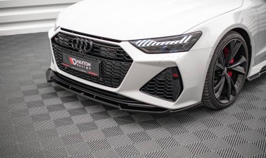 Тюнинг накладка на передний бампер Audi RS6 C8 / RS7 C8 глянцевая фото