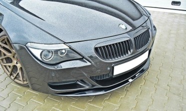 Тюнинг накладка под передний бампер BMW M6 E63 глянцевая фото