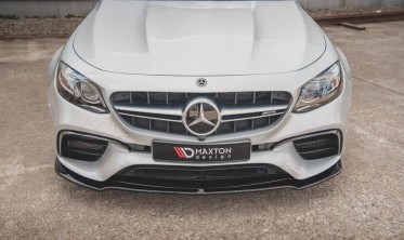 Тюнинг накладка на передний бампер Mercedes W213 E63 AMG глянцевая фото