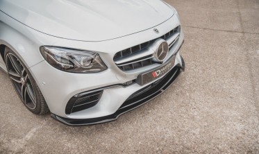 Тюнинг накладка на передний бампер Mercedes W213 E63 AMG глянцевая фото