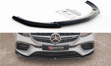 Тюнинг накладка на передний бампер Mercedes W213 E63 AMG глянцевая фото