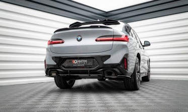 Центральный диффузор на задний бампер Street pro BMW X4 G02 FL M-pack фото