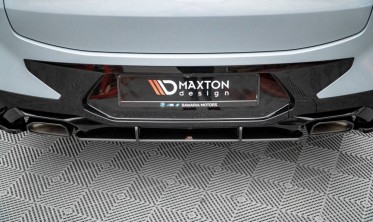 Центральный диффузор на задний бампер Street pro BMW X4 G02 FL M-pack фото