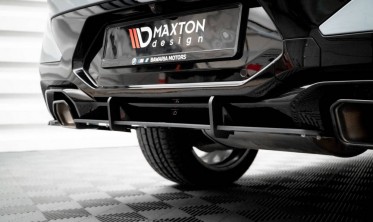 Центральный диффузор на задний бампер Street pro BMW X4 G02 FL M-pack фото
