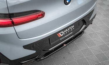 Тюнинг накладка на центр заднего бампера BMW X4 M-pack G02 рестайл фото