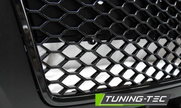 Передній бампер Audi A3 8P 2005-2008 в стилі RS з чорною решіткою фото