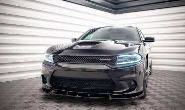 Тюнинговый диффузор переднего бампера Dodge Charger MK7 FL SRT вер. 2 фото