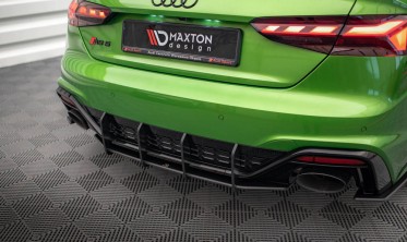 Центральный диффузор на задний бампер Street pro Audi RS5 F5 рестайл фото