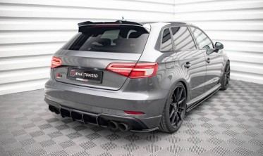 Боковые накладки заднего бампера Street pro Audi S3 8V Sportback FL фото