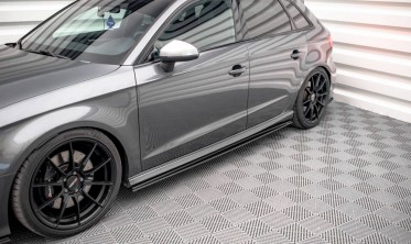 Тюнінг накладки під бічні пороги Street pro Audi S3 8V Sportback рестайл фото