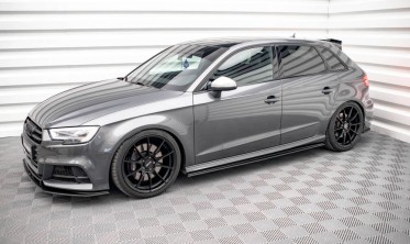 Тюнінг накладки під бічні пороги Street pro Audi S3 8V Sportback рестайл фото