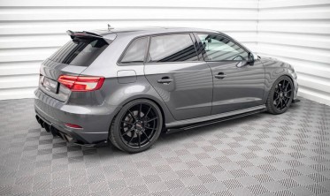 Боковые листвы + накладки на пороги Street pro Audi S3 8V Sportback рестайл фото