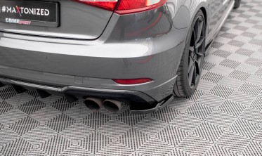 Боковые накладки на задний бампер Audi S3 Sportback 8V рестайл фото