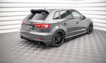 Боковые накладки на задний бампер Audi S3 Sportback 8V рестайл фото