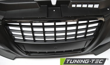 Тюнинговый бампер передний Audi A3 8P 2008-2012 стиль S-line с вырезами под парктроники фото