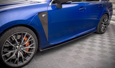 Боковые листвы на пороги Street pro Lexus GS F MK4 рестайл фото