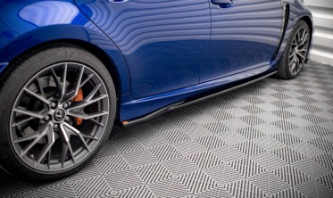 Тюнинговые накладки на пороги Lexus GS F MK4 рестайл фото