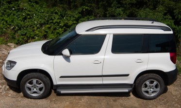 пороги (підніжки бічні) Skoda Yeti рестайл фото