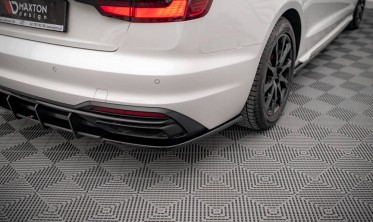 Боковые накладки на задний бампер Audi A4 B9 рестайл фото