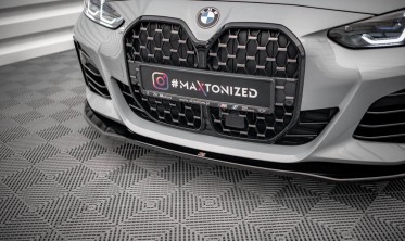 Тюнинг накладка на передний бампер BMW 4 / i4 Gran Coupe G26 M-pack вер. 1 фото