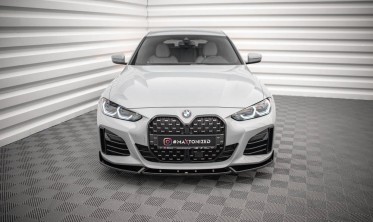 Диффузор на передний бампер BMW 4 / i4 Gran Coupe G26 M-pack вер. 2 фото