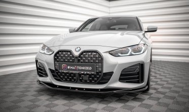 Передня накладка на бампер BMW 4 / i4 Gran Coupe G26 M-пакет вер. 3 фото