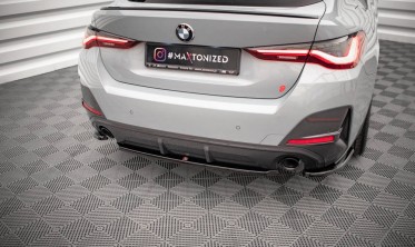 Тюнинг накладка на центр заднего бампера BMW 4 Gran Coupe G26 M-пакет фото