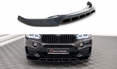 Тюнінговий дифузор на передній бампер BMW X6 F16 M-pack версія 2 фото
