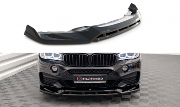 Передня тюнінг накладка на бампер BMW X6 F16 M-pack версія 3 фото