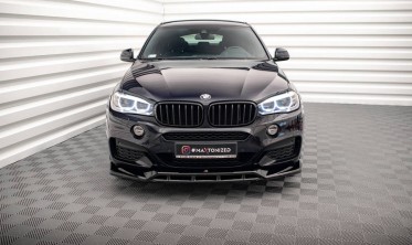 Передня тюнінг накладка на бампер BMW X6 F16 M-pack версія 3 фото