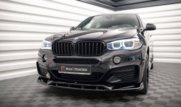 Передня тюнінг накладка на бампер BMW X6 F16 M-pack версія 3 фото