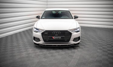 Тюнинг накладка на передний бампер Audi A6 C8 вер. 1 фото