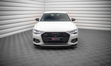 Передняя тюнинг накладка на бампер Audi A6 C8 вер. 3 фото