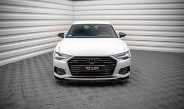 Передняя тюнинг накладка на бампер Audi A6 C8 вер. 3 фото