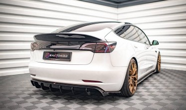 Тюнинг накладки на задний бампер Tesla Model 3 для диф. TE-MODEL3-1-RS2G фото
