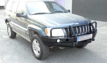 Кенгурятник до силового бампера Jeep Grand Cherokee WJ (1999-2004) фото
