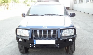 Кенгурятник до силового бампера Jeep Grand Cherokee WJ (1999-2004) фото
