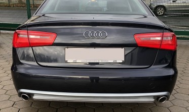 Дифузор задній Audi A6 C7 Sedan/Avant у стилі S6 під дві труби фото
