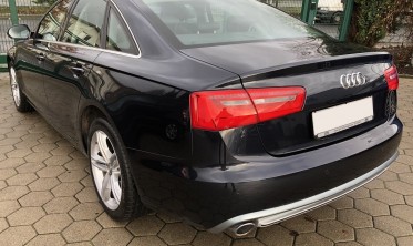Дифузор задній Audi A6 C7 Sedan/Avant у стилі S6 під дві труби фото