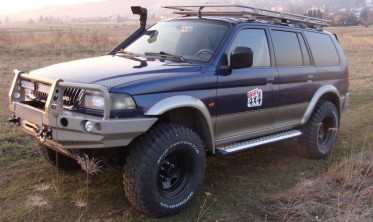 Захисна силова дуга переднього бампера Mitsubishi Pajero Sport (1996-2000) фото