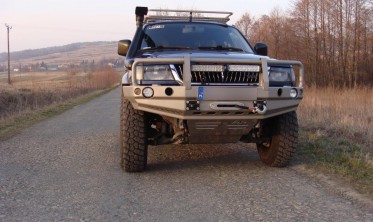 Захисна силова дуга переднього бампера Mitsubishi Pajero Sport (1996-2000) фото