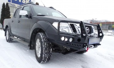 Кенгурятник до силового бампера NISSAN Navara D40 (2010-2014) фото