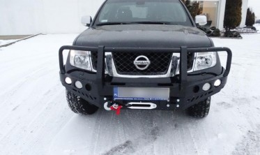 Кенгурятник до силового бампера NISSAN Navara D40 (2010-2014) фото