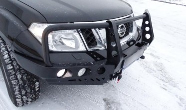 Кенгурятник до силового бампера NISSAN Navara D40 (2010-2014) фото