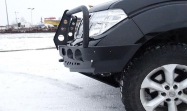 Кенгурятник до силового бампера NISSAN Navara D40 (2010-2014) фото