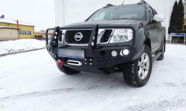 Кенгурятник до силового бампера NISSAN Navara D40 (2010-2014) фото
