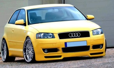 Накладка переднего бампера Audi A3 8P дорестайл фото