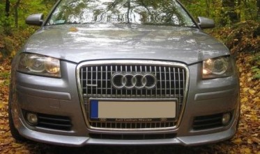 Тюнинг накладка переднего бампера Audi A3 8P вариант 1 фото