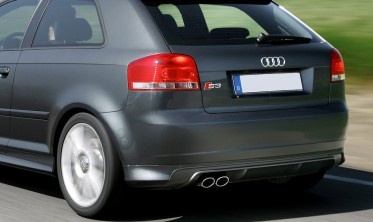 Диффузор заднего бампера Audi A3 8P (2003-2008) в стиле S3 фото