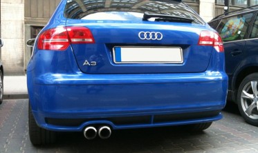 Накладка заднего бампера Audi A3 8P Sportback в стиле Votex фото